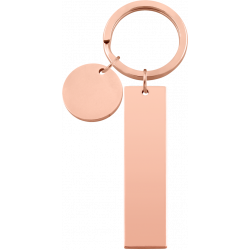 Schlüsselring mit rundem und rechteckigem