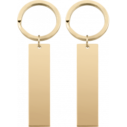Zwei rechteckige Schlüsselanhänger
