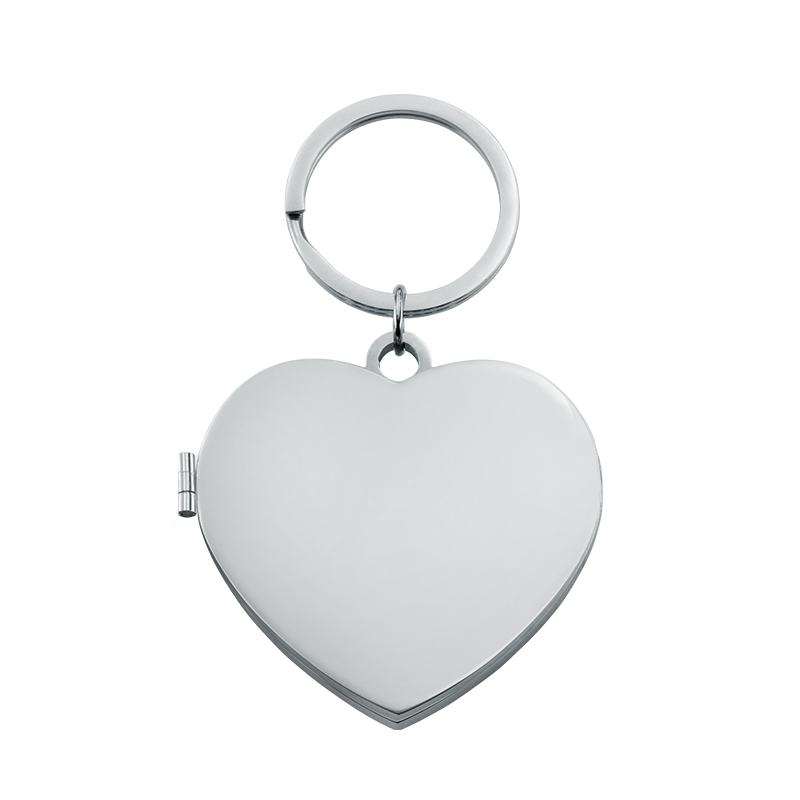 PLIGREAT Foto Medaillon Schlüsselanhänger 4er Set - Vintage Herz Anhänger Silber & Gold