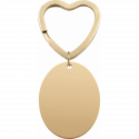 Personalisierter Schlüsselanhänger mit Ovaler Fotogravur